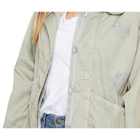 FREE PEOPLE | NEW Ripstop Parachute Utility Jacket Green Women’s Size X-Small - Picture 4 of 15